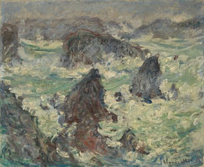 Storm on the Coasts of Belle-Île by Claude Monet